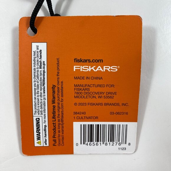 Set 2 Fiskars 3 Prong Cultivator Ergo Handle Garden Tool 12.5" Lifetime Warranty - Picture 8 of 10